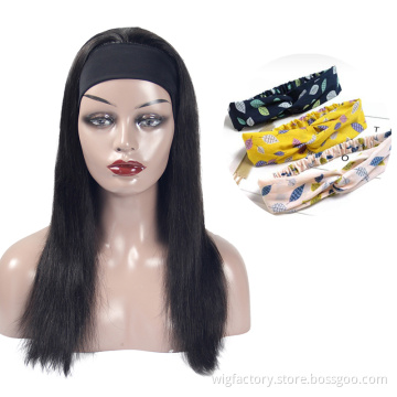 150% Density Straight Wig Human Hair,Virgin Human Hair Wigs For Women,Human Hair Scarf Brazilian Headband Wig Vendors